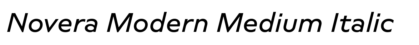 Novera Modern Medium Italic image